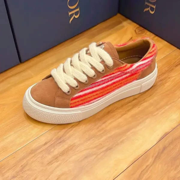 Dior B23 Multicolor Striped Suede Sneakers - 11