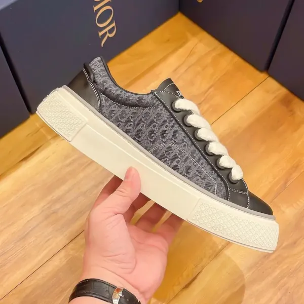 Dior B23 Multicolor Striped Suede Sneakers - 36