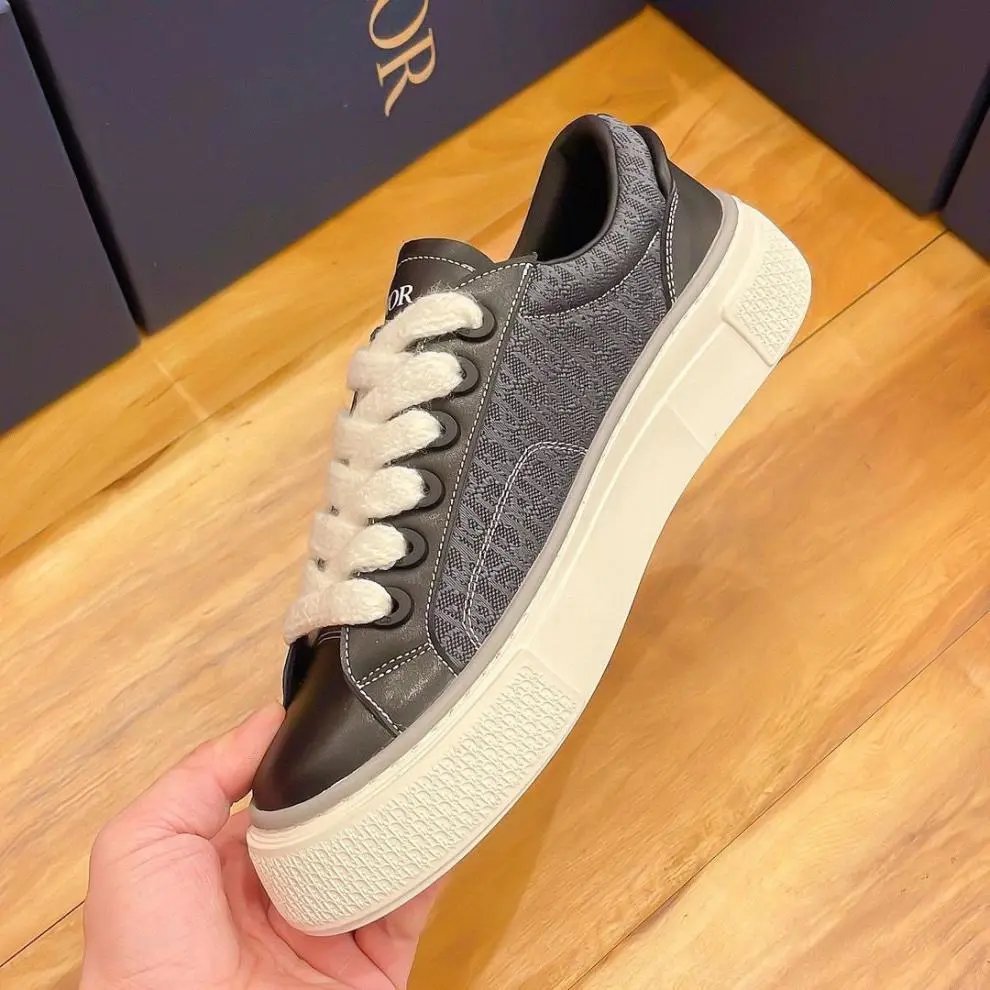 Dior B23 Multicolor Striped Suede Sneakers - 37