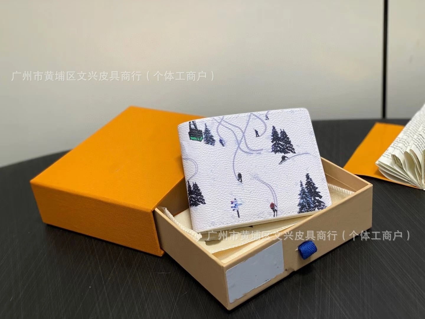 Louis Vuitton Ski Slender Wallet Coated Canvas White