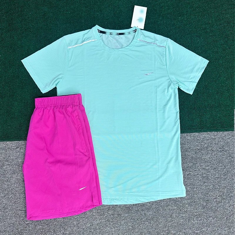 Crystal Stripe Green + 218 Rose Red
