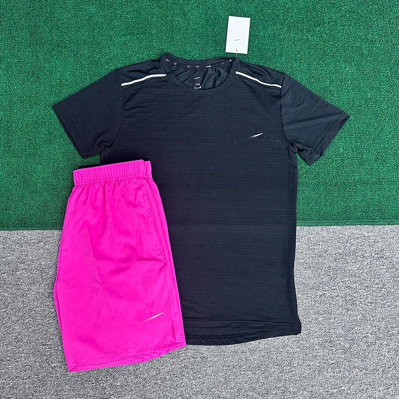 Crystal Stripe Black + 218 Rose Red