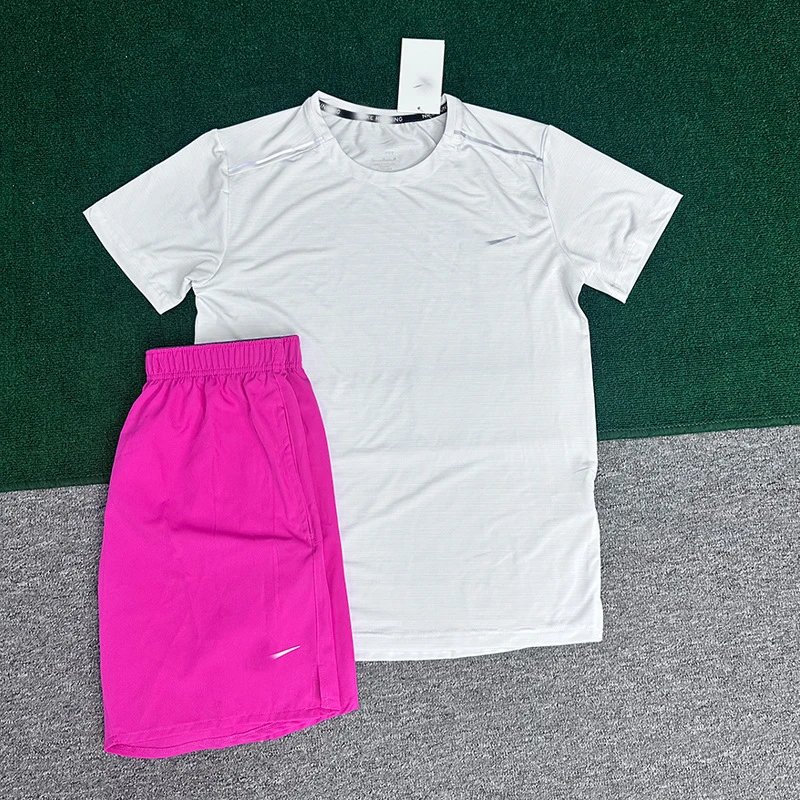 Crystal Stripe White + 218 Rose Red
