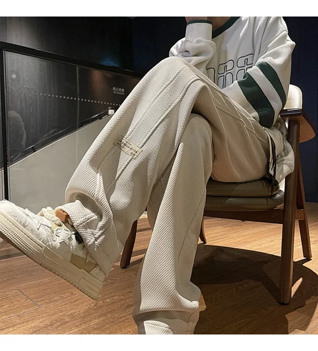Men's Retro Oversize Wide-Leg Pants Detail