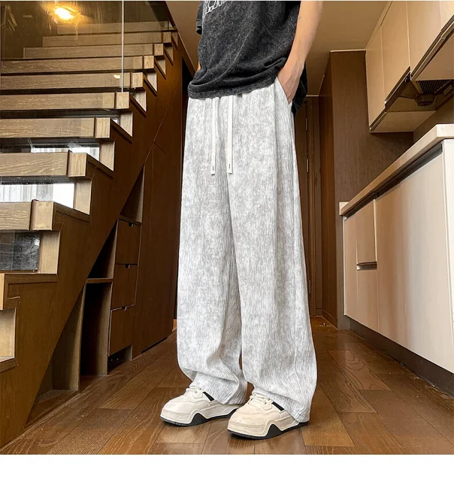Men's Tie-Dye Ice Silk Pants Detail
