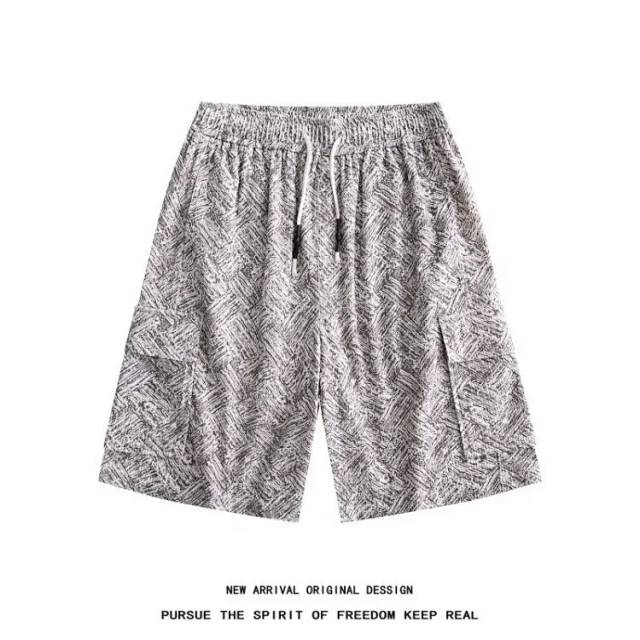 Men's Tie-Dye Athletic Shorts Detail