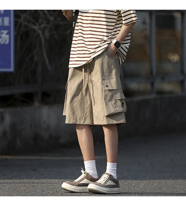 Men's Retro Big Pocket Shorts Detail