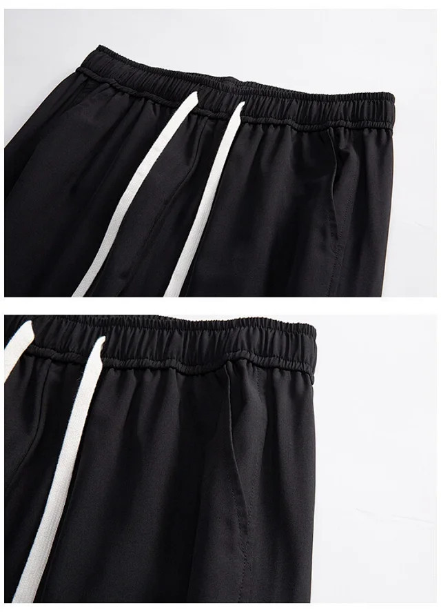 Men's Oversized Pleated Wide-Leg Pants Detail