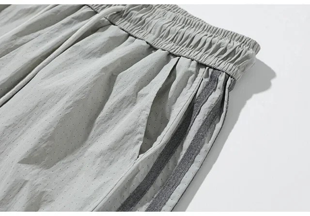 Men's Summer Laser-Punched Beach Shorts Detail