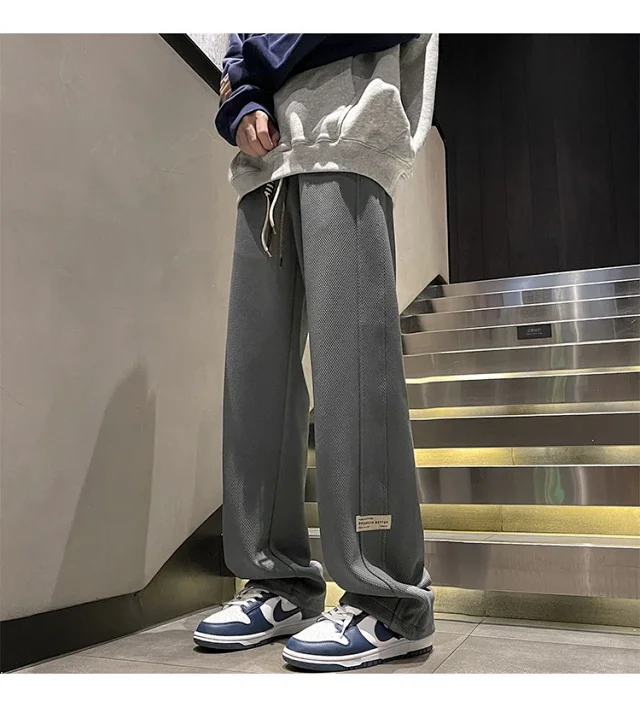 Men's Retro Oversize Wide-Leg Pants Detail