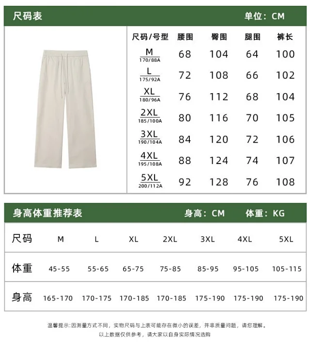 Men's Oversize Wide-leg Fleece Pants Detail