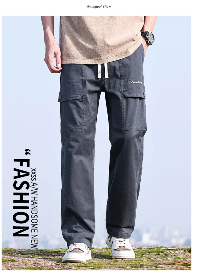 Men's 2025 Spring/Summer American Trendy Work Pants Detail