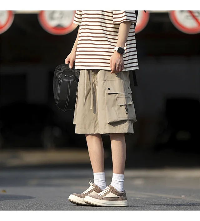 Men's Retro Big Pocket Shorts Detail