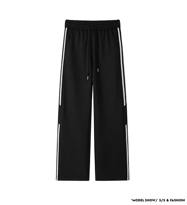 2025 Spring New Men's Wide-Leg Sweatpants Detail