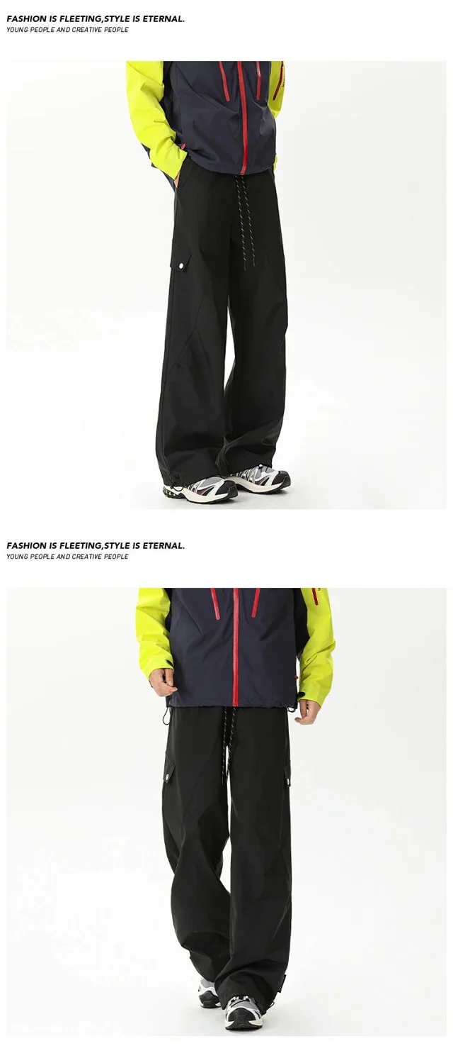 Men's Fleece-Lined Waterproof Ski Pants Detail