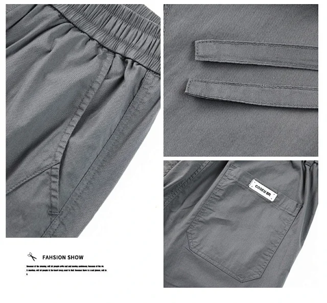 2025 Spring-Summer Men's Tapered Cropped Pants Detail