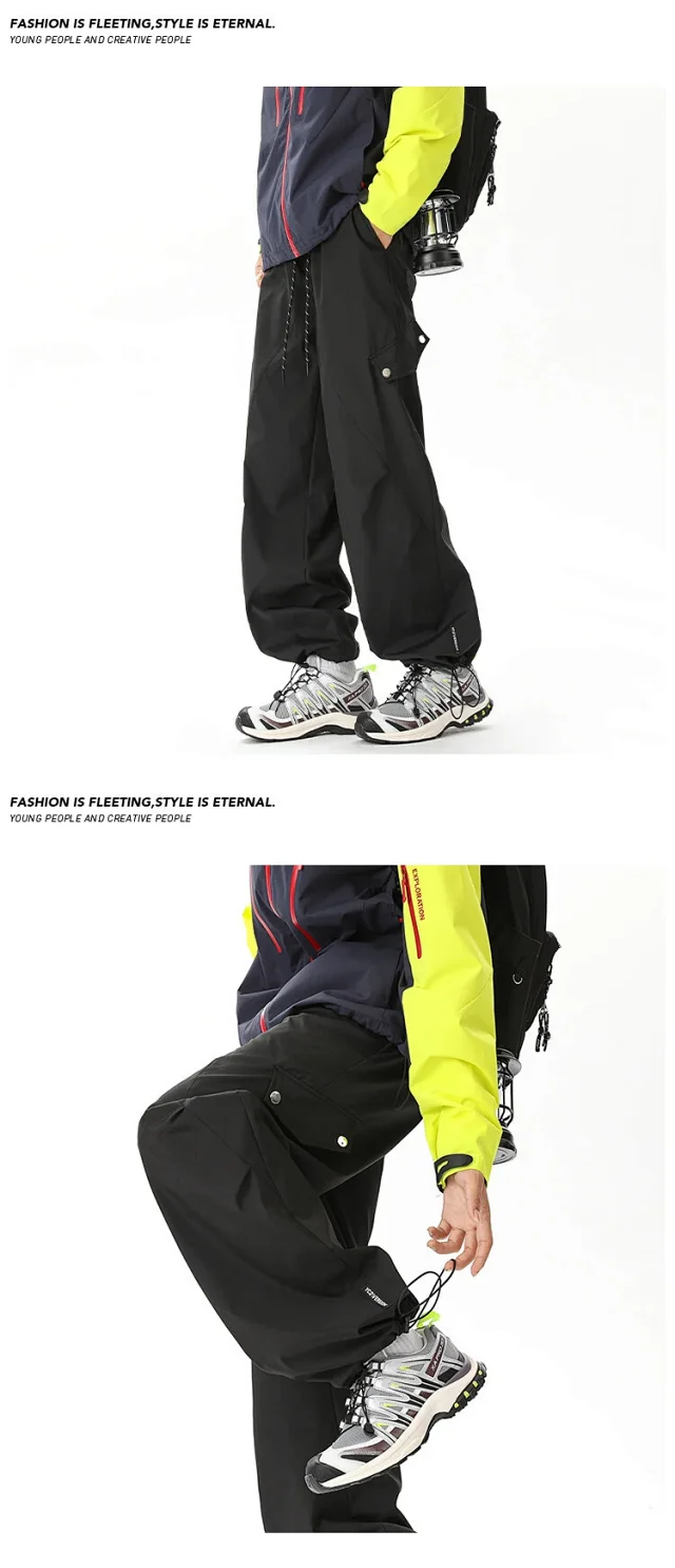 Men's Fleece-Lined Waterproof Ski Pants Detail