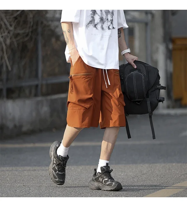 Men's Summer Ice Silk Sports Shorts Detail