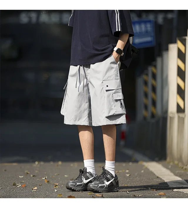 Men's Retro Big Pocket Shorts Detail