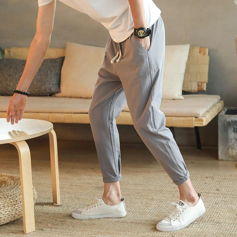 Douyin Summer New Men's Slim Fit Casual Pants (Plus Size)