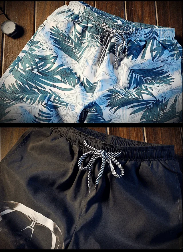 K167 Summer Loose Beach Pants for Men Detail