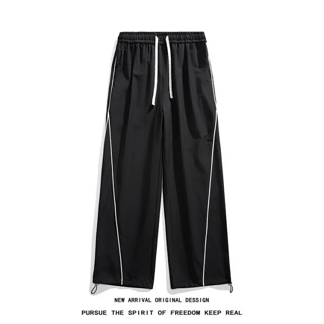 Men's Summer Ice Silk Wide - leg Pants Detail