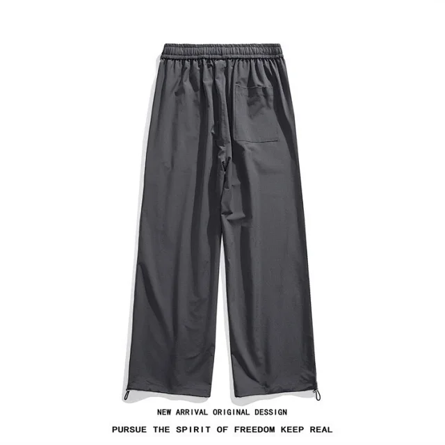 Men's Summer Ice Silk Wide - leg Pants Detail