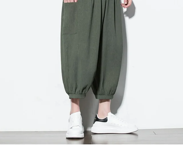 Men's 2025 Summer Ice Silk Capris Detail