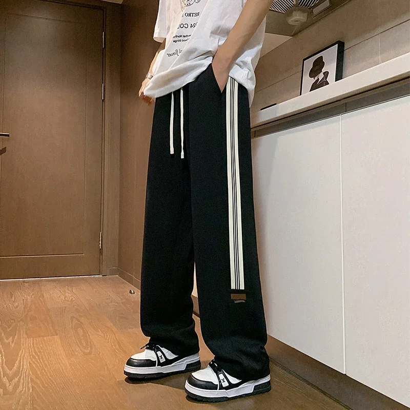 2025 Fall Men's Loose Streetwear Wide-Leg Pants