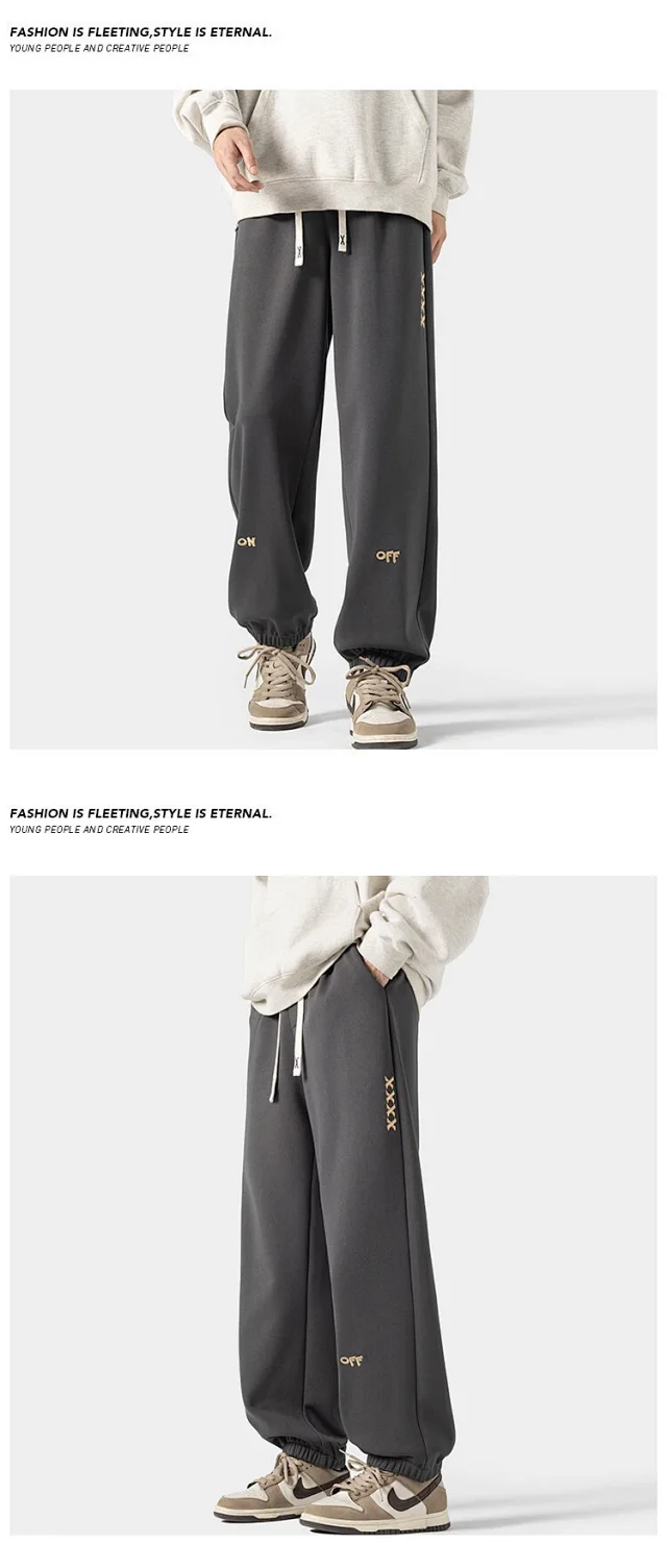 Men's Pineapple Plaid Winter Fleece Joggers Detail