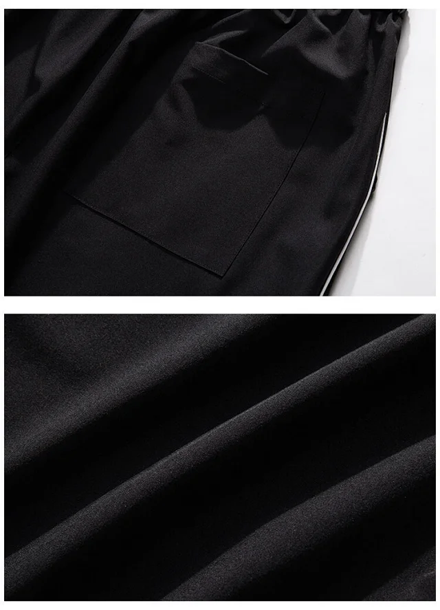 Men's Summer Ice Silk Wide - leg Pants Detail