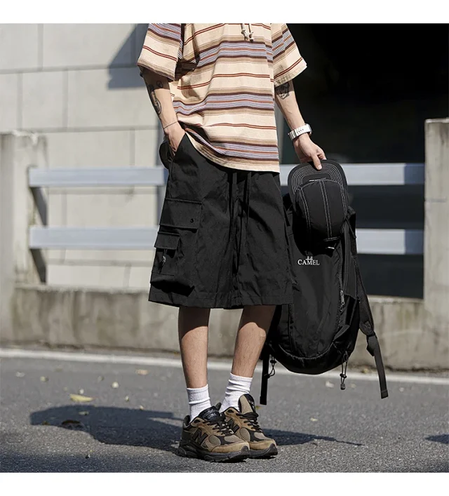 Men's Retro Big Pocket Shorts Detail