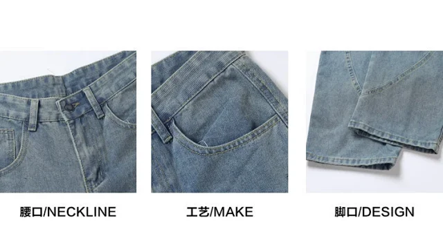 Winter Fleece Jeans for Men Detail