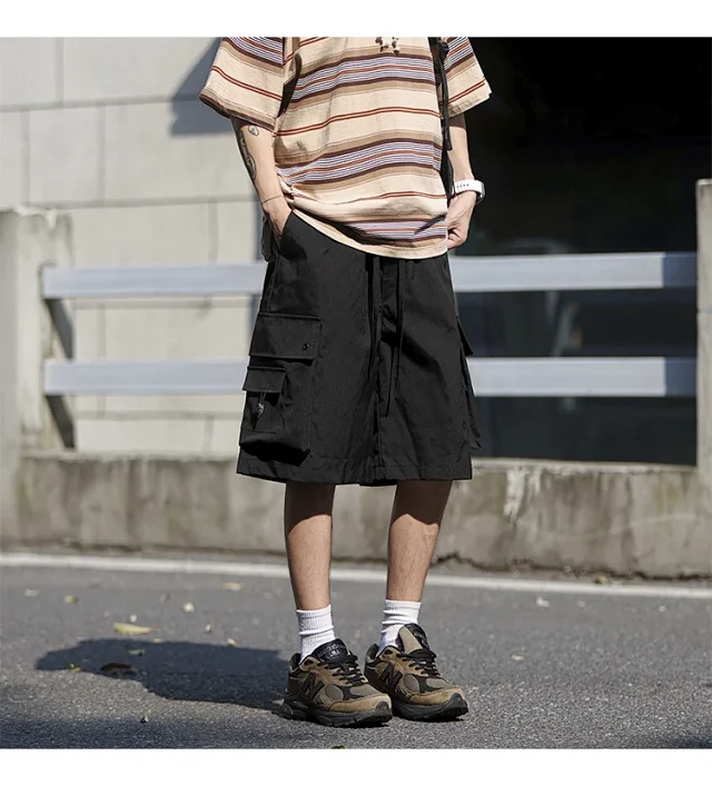 Men's Retro Big Pocket Shorts Detail