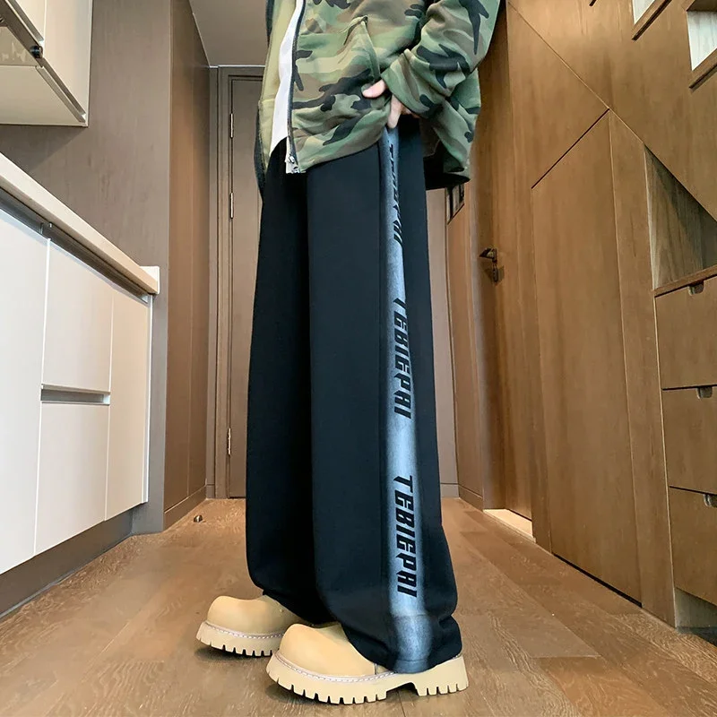 Men's 2025 Spring/Fall Oversize Wide-Leg Pants