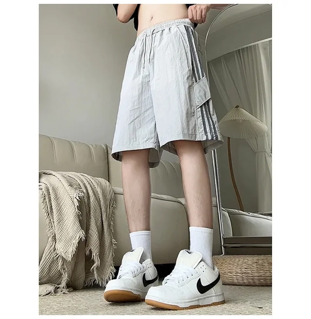 Men's Laser - Perforated Summer Beach Shorts Detail