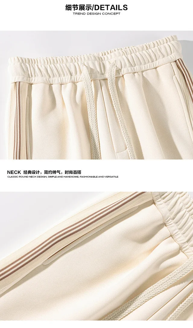 Men's Fleece Wide-leg Pants 2025 Winter Detail