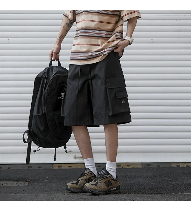 Men's Retro Big Pocket Shorts Detail