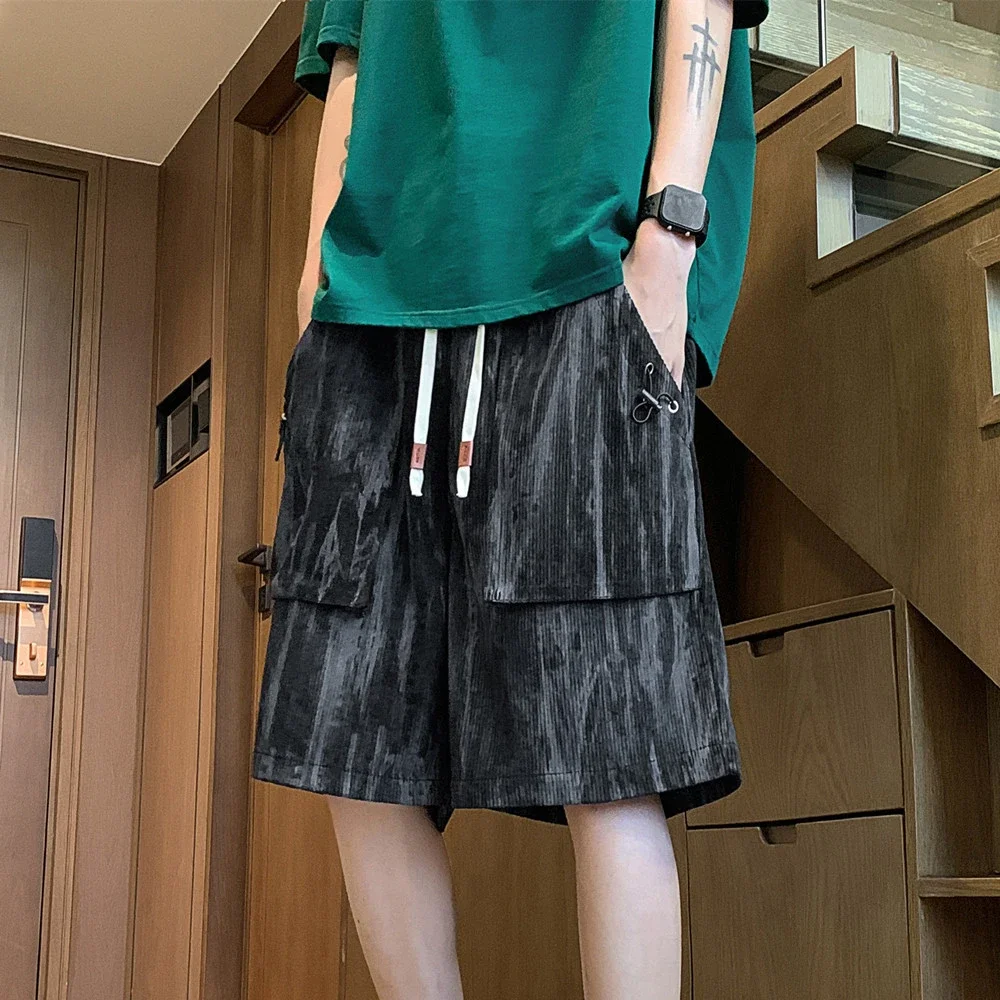Men's Black Shorts with Pockets