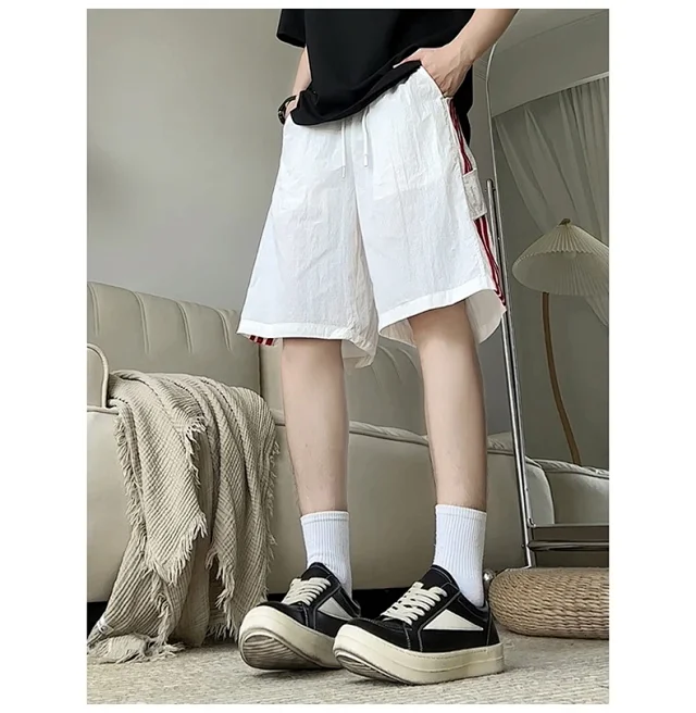 Men's Laser - Perforated Summer Beach Shorts Detail