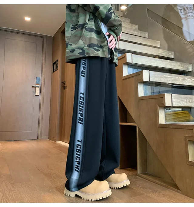 Men's 2025 Spring/Fall Oversize Wide-Leg Pants Detail