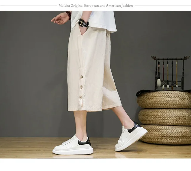 Men's Chinese Style Shorts Detail
