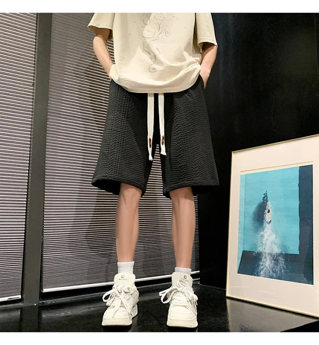 Men's Summer Jacquard College Shorts Detail