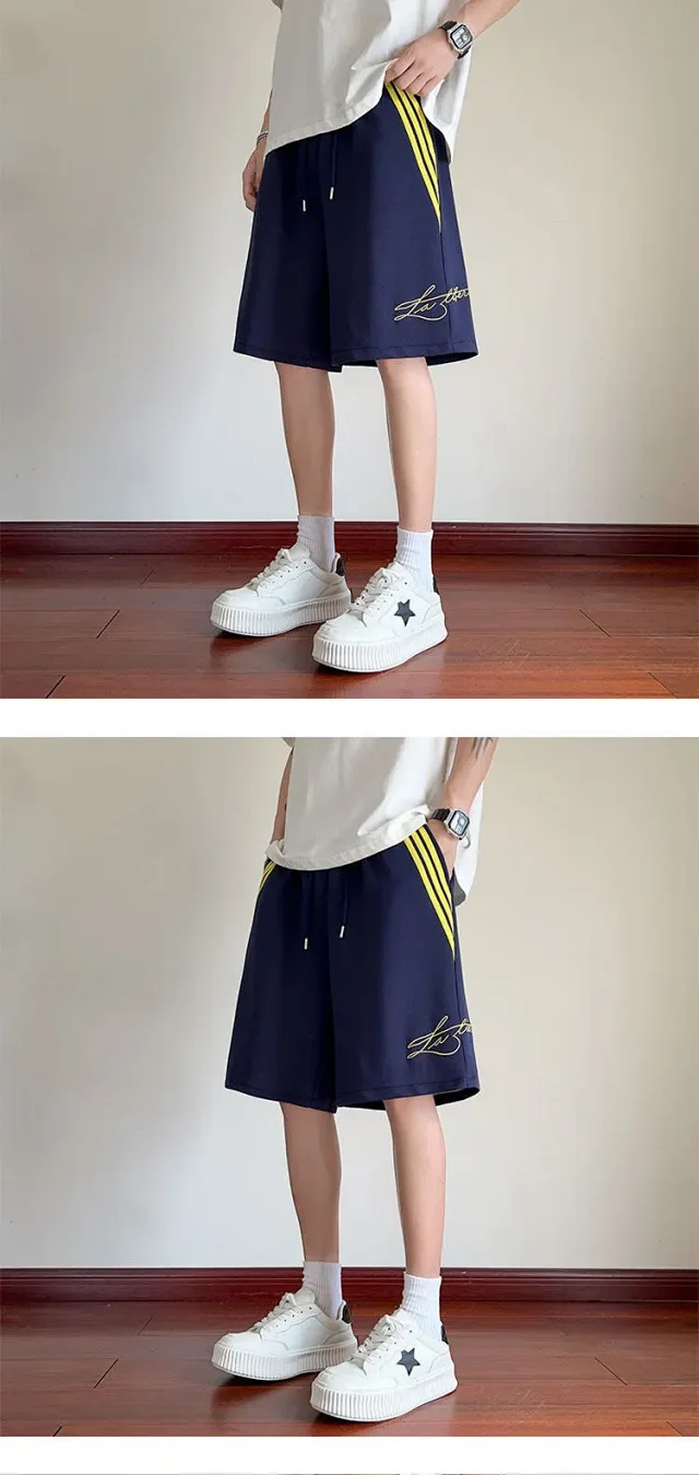 2025 Men's American Embroidered Shorts Detail