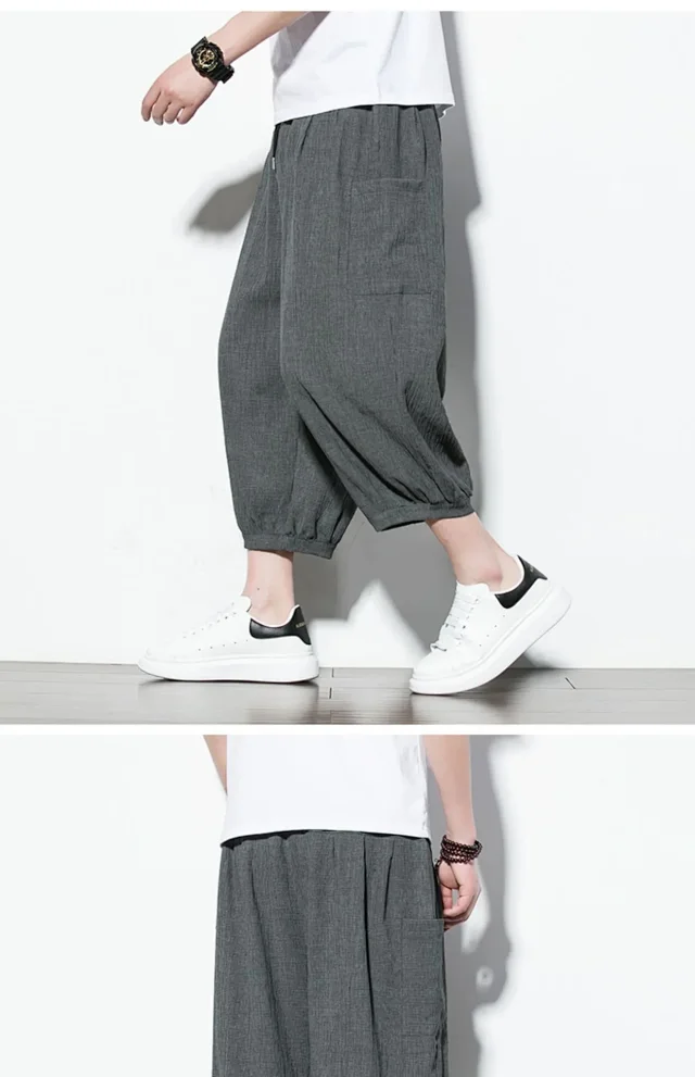 Men's 2025 Summer Ice Silk Capris Detail