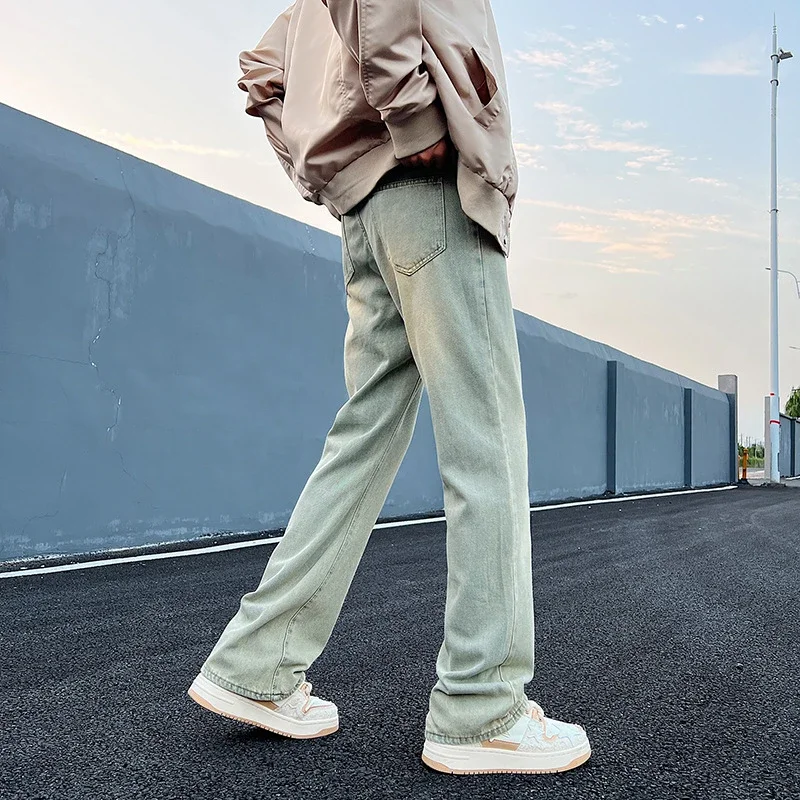 Men's Spring Vintage Straight Cargo Jeans