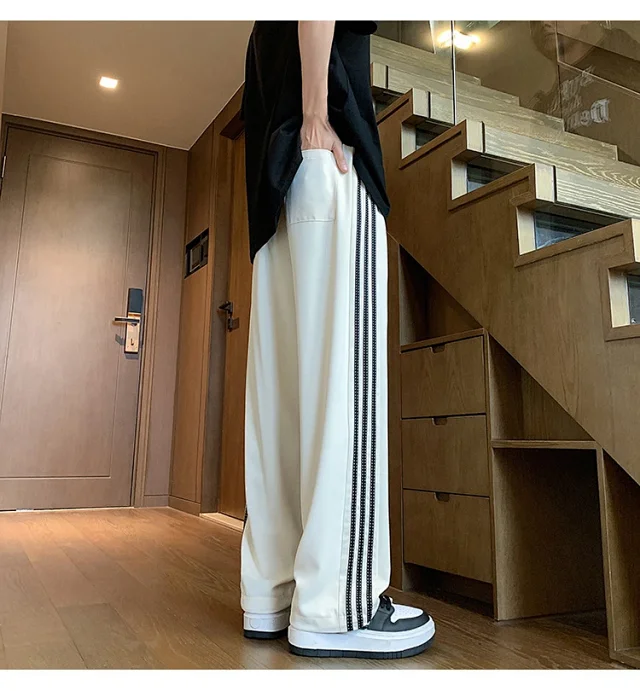Men's 2025 Summer Ice Silk Loose Pants Detail