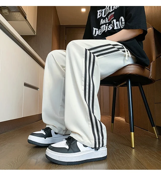 Men's 2025 Summer Ice Silk Loose Pants Detail