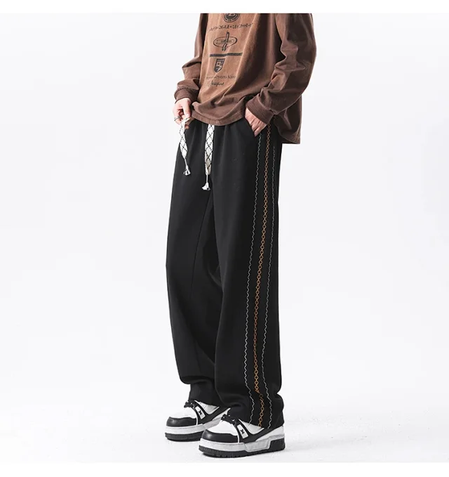 Japanese Oversize Men's Summer Pants Detail