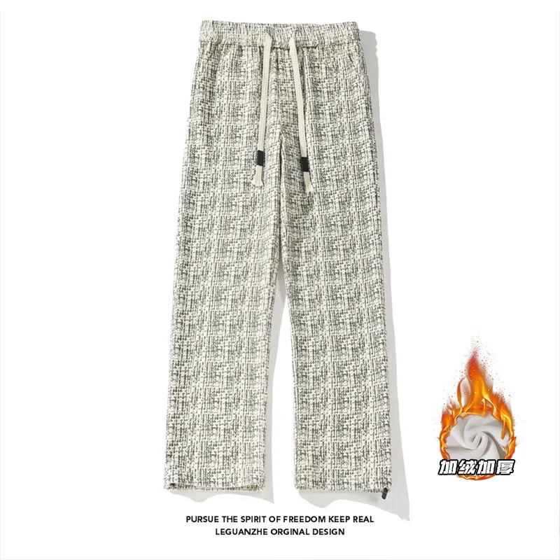 Men's Thickened Straight Pants